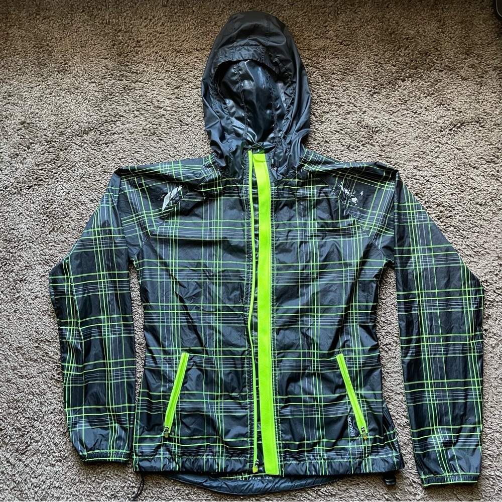 Reebok Black Green Windshield Jacket - image 1